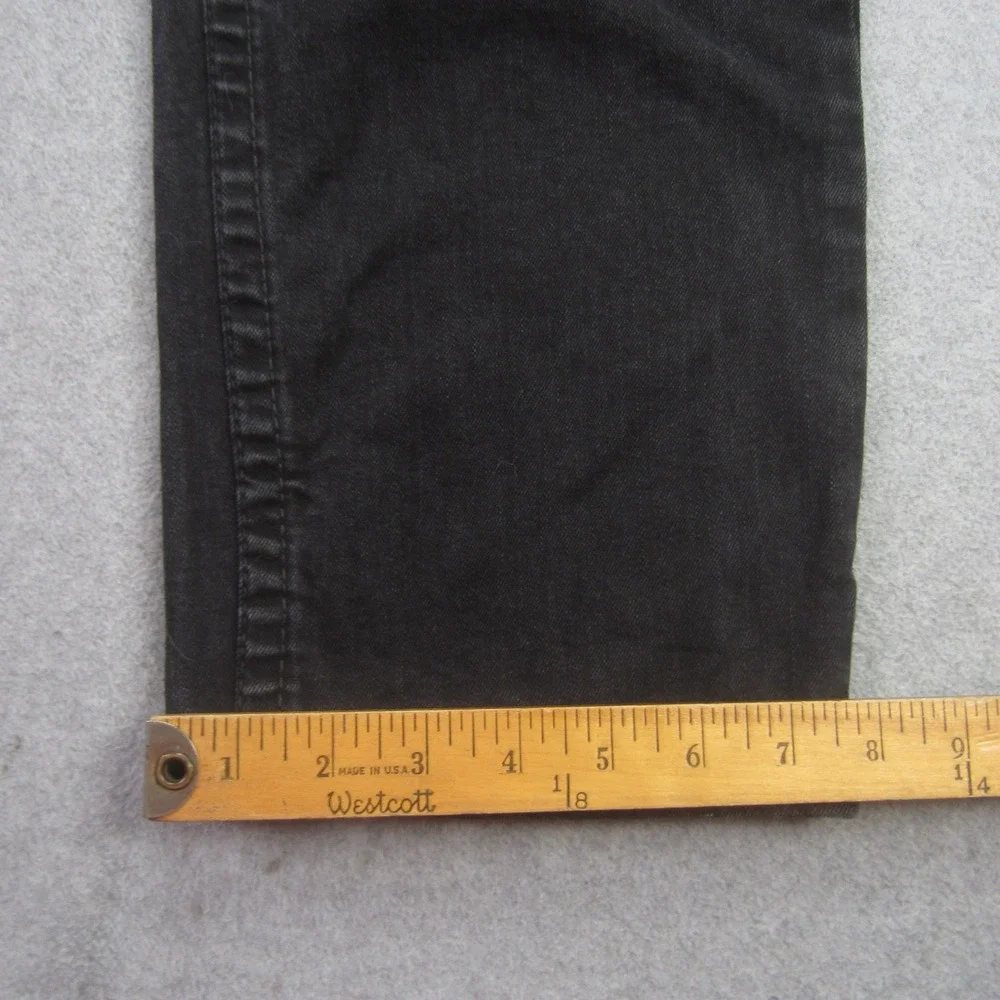 True Religion Jeans Mens 38x33 Black Geno‎ No Flap Relaxed Slim Horseshoe